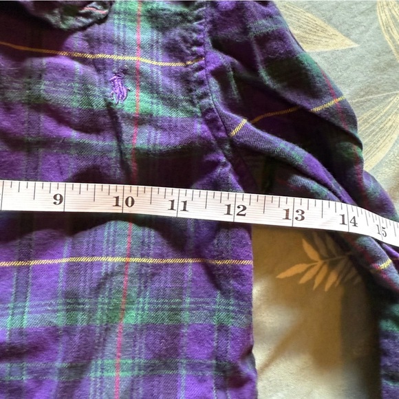 Ralph Lauren Kids Purple Plaid Button Down Shirt - Picture 10 of 10